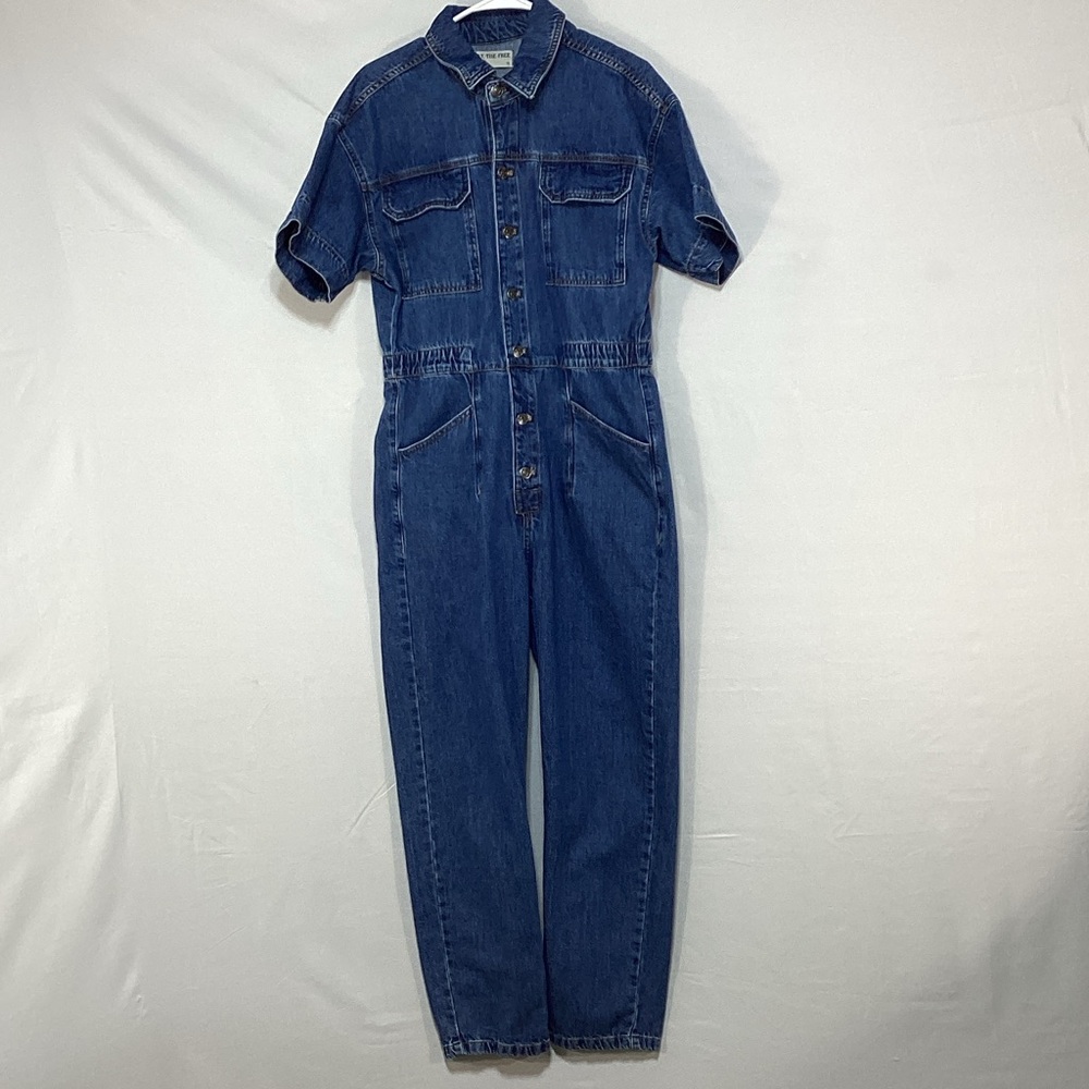 We The Free Denim Blue Jumpsuit size Medium